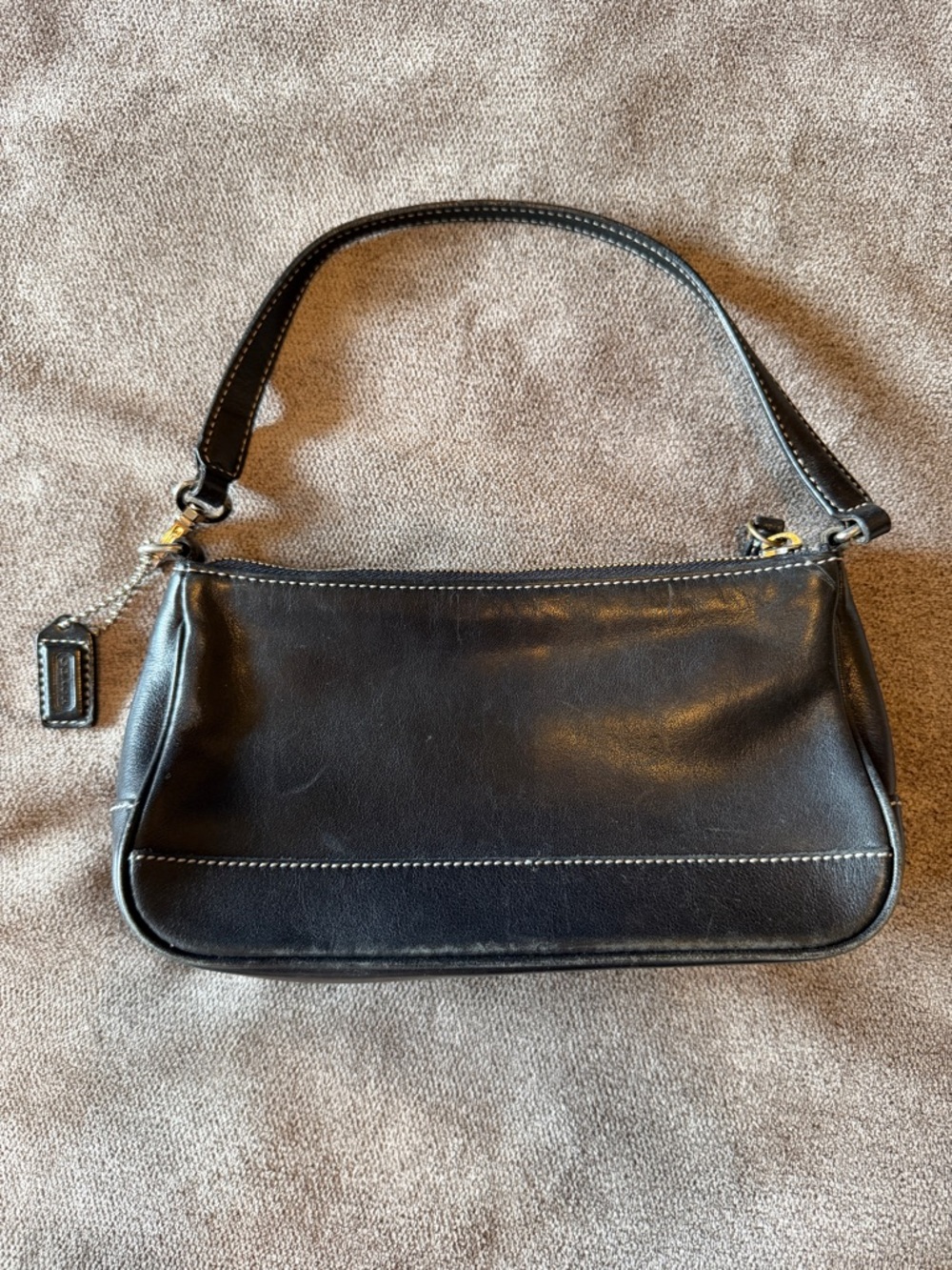 COACH Black Vintage Y2K Hampton Demi Pouch